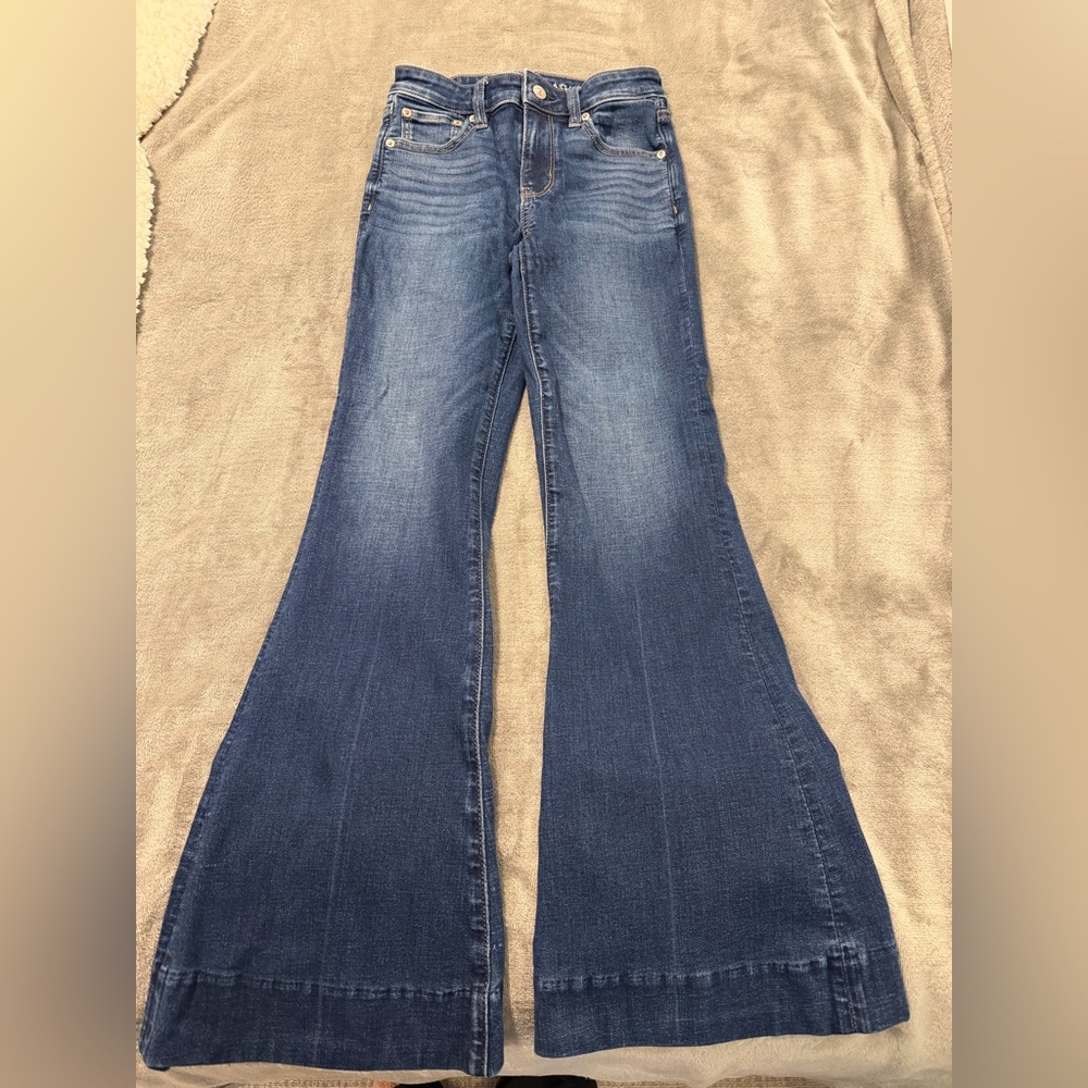 American Eagle Outfitters Dark Blue Flare Jeans
